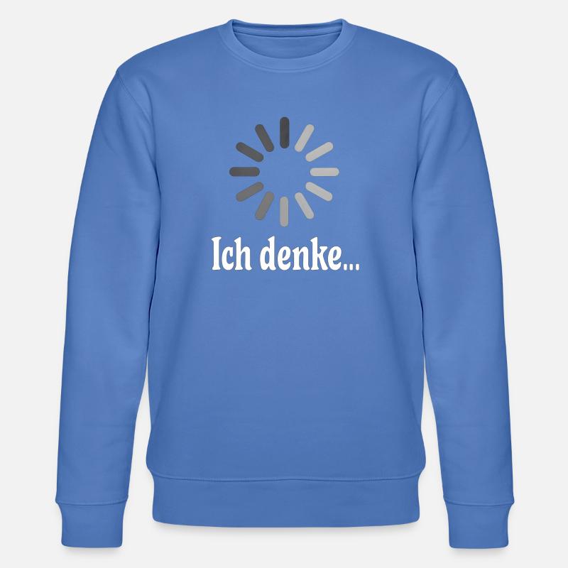 Ich denke bitte warten - Stanley/Stella Unisex Bio-Sweatshirt CHANGER - Blau