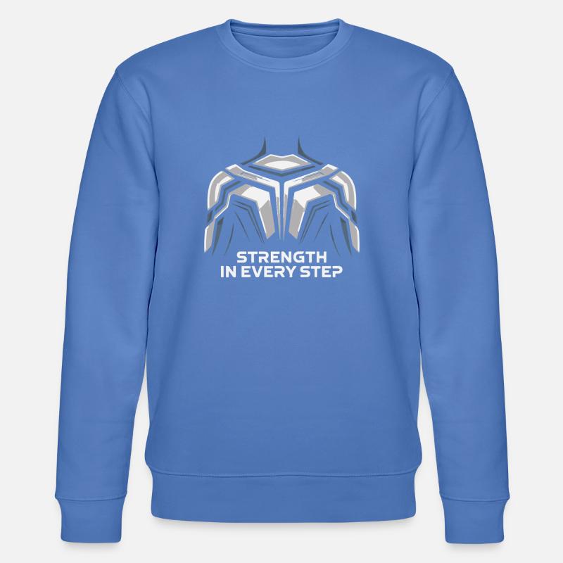 Strength in Every Step Shield - Stanley/Stella CHANGER Unisex Organic Sweatshirt - bright blue