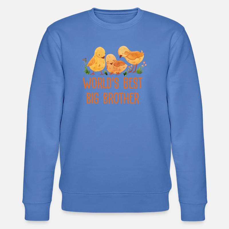 Weltbester Großer Bruder - Stanley/Stella Unisex Bio-Sweatshirt CHANGER  - Blau