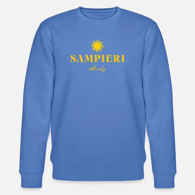 Sampieri Sicily Suncrest - Stanley/Stella CHANGER Unisex Organic Sweatshirt - bright blue