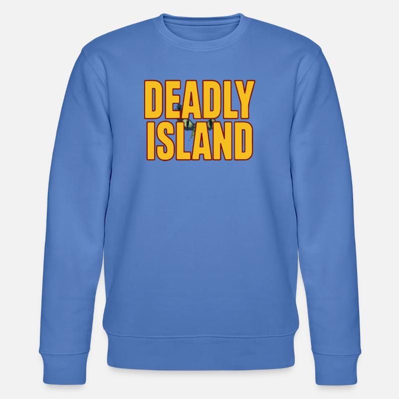 Texte en gras de l’île - Sweat bio CHANGER Stanley/Stella Unisexe - bleu