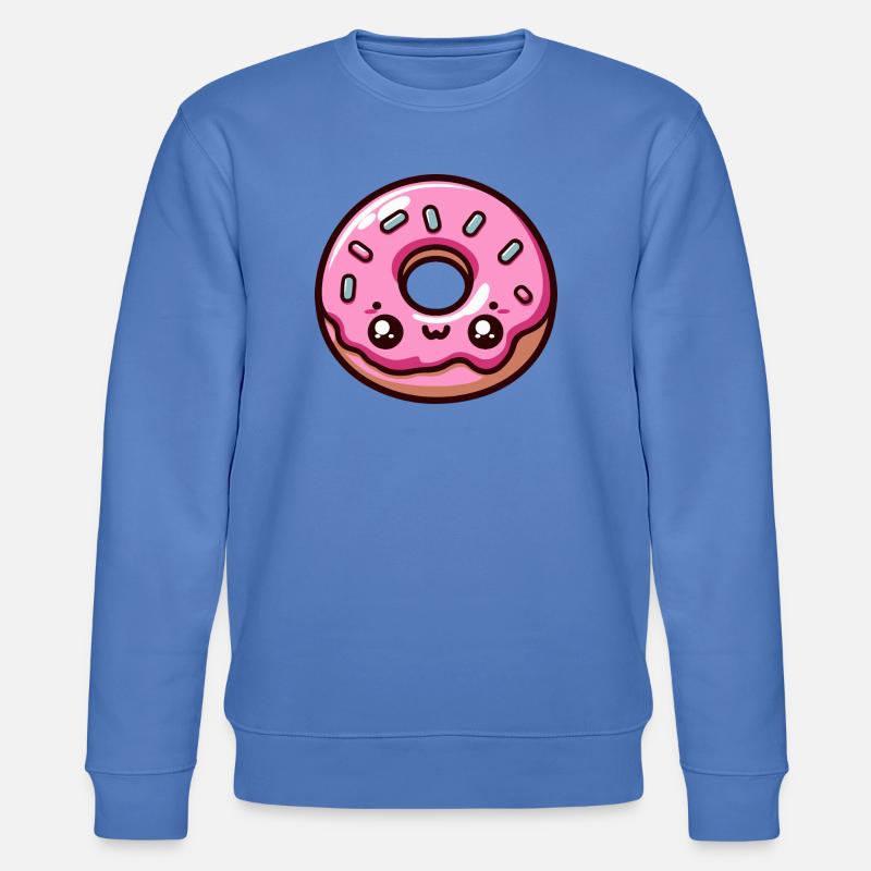 Kawaii Candy Pink Donut - Stanley/Stella Unisex Bio-Sweatshirt CHANGER - Blau