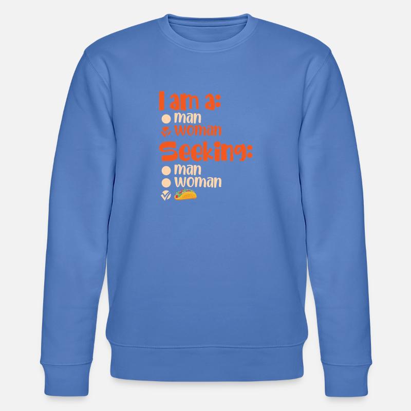 Taco Vater Mann Herren - Stanley/Stella Unisex Bio-Sweatshirt CHANGER  - Blau