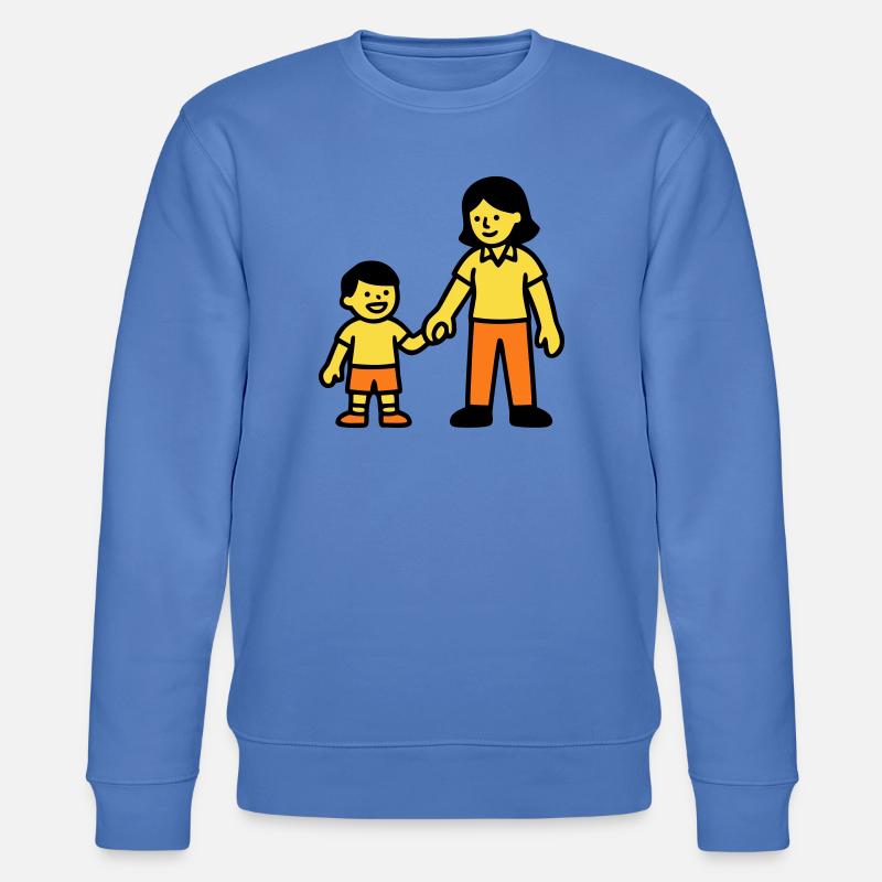 Erzieherin Kind Hand Logo - Stanley/Stella Unisex Bio-Sweatshirt CHANGER - Blau