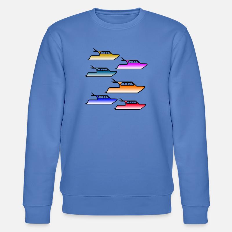 Motorboote - Stanley/Stella Unisex Bio-Sweatshirt CHANGER - Blau