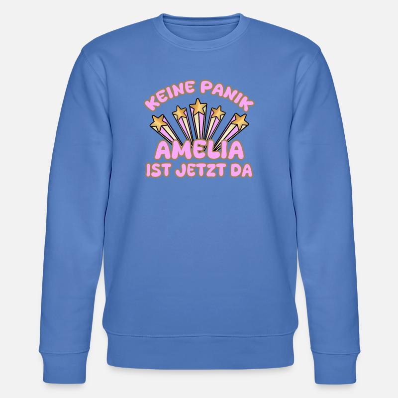 Spruch Amelia - Stanley/Stella Unisex Bio-Sweatshirt CHANGER  - Blau