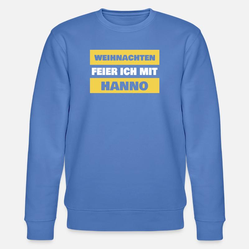 Spruch Hanno - Stanley/Stella Unisex Bio-Sweatshirt CHANGER  - Blau