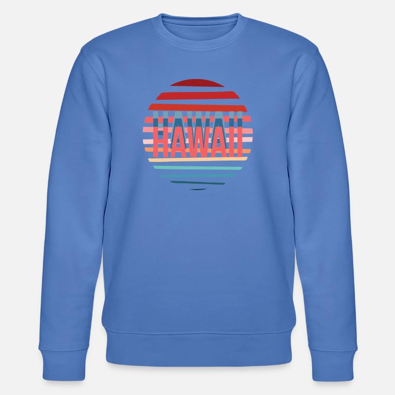 Hawaii Retro Sun - Sweat bio CHANGER Stanley/Stella Unisexe - bleu