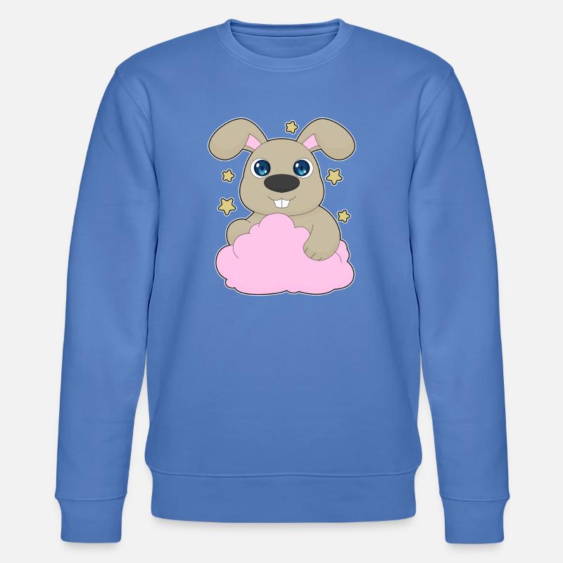 Bunny Clouds - Stanley/Stella CHANGER Unisex Organic Sweatshirt - bright blue
