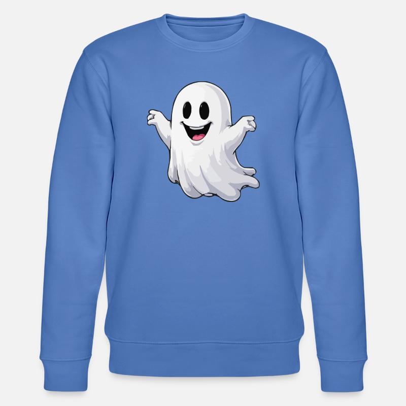 Fantôme de dessin animé joyeux - Sweat bio CHANGER Stanley/Stella Unisexe - bleu
