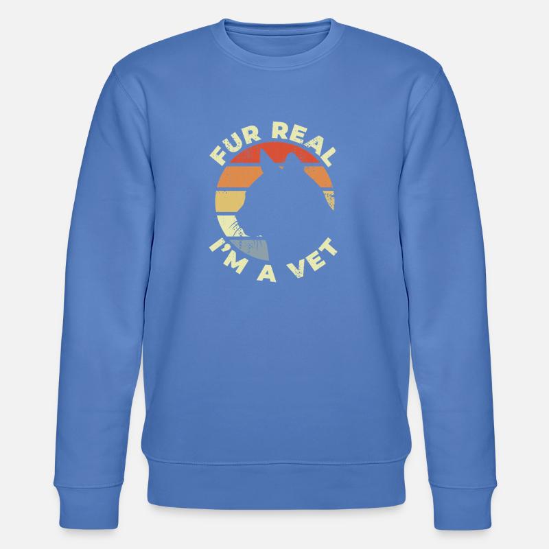 Ich bin der Tierarzt - Stanley/Stella Unisex Bio-Sweatshirt CHANGER  - Blau