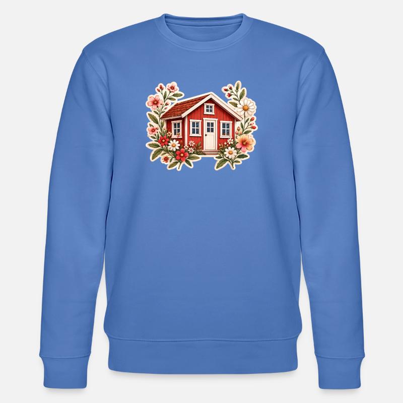 rotes_Haus_2 - Stanley/Stella Unisex Bio-Sweatshirt CHANGER  - Blau