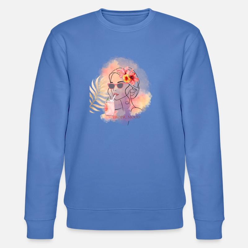 Tropic Mood Summer Design - Sweat bio CHANGER Stanley/Stella Unisexe - bleu