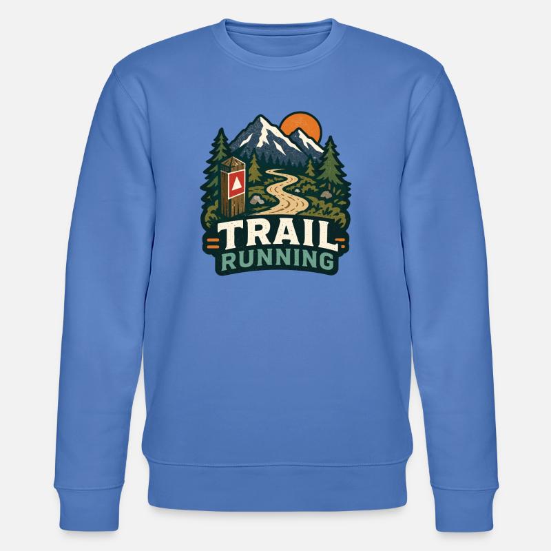 Course sur sentier - Sweat bio CHANGER Stanley/Stella Unisexe - bleu