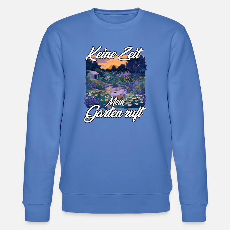 Schrebergarten Hochbeet Gemüsebeet Gartenfreund  - Stanley/Stella Unisex Bio-Sweatshirt CHANGER  - Blau