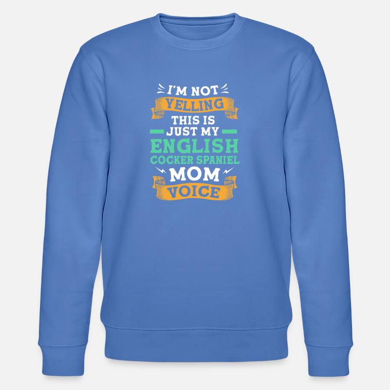 Cocker Spaniel Mama Hundemama - Stanley/Stella Unisex Bio-Sweatshirt CHANGER  - Blau