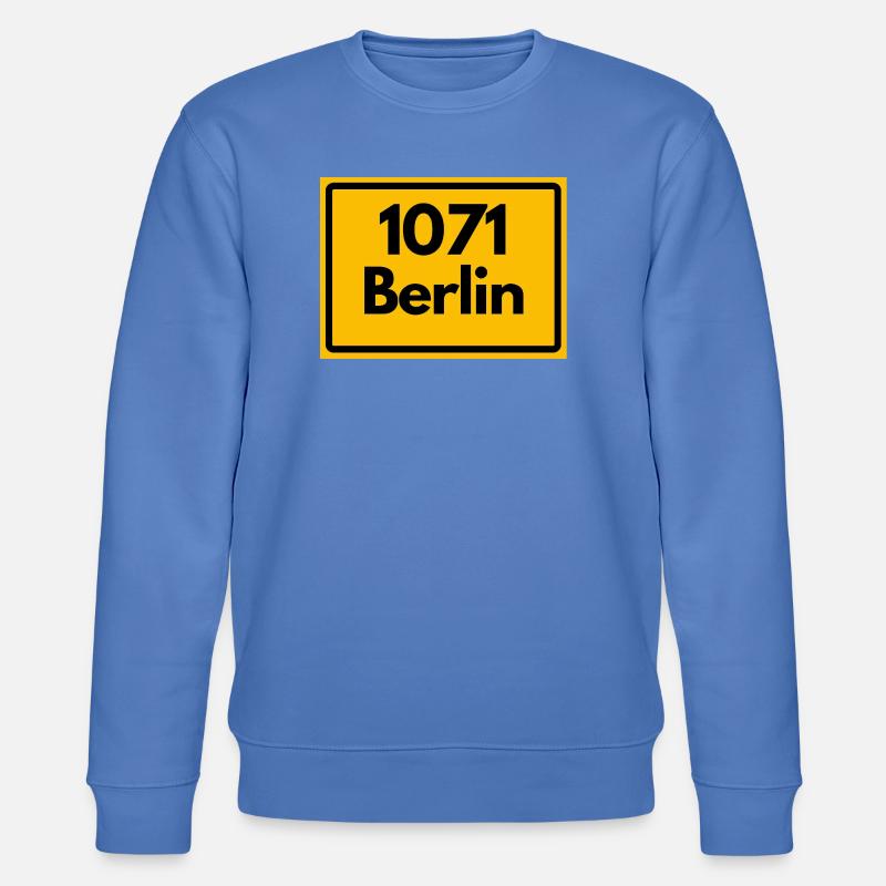 OLD POSTCODE 1071 BERLIN BERLIN OSTALGIE - Stanley/Stella CHANGER Unisex Organic Sweatshirt - bright blue
