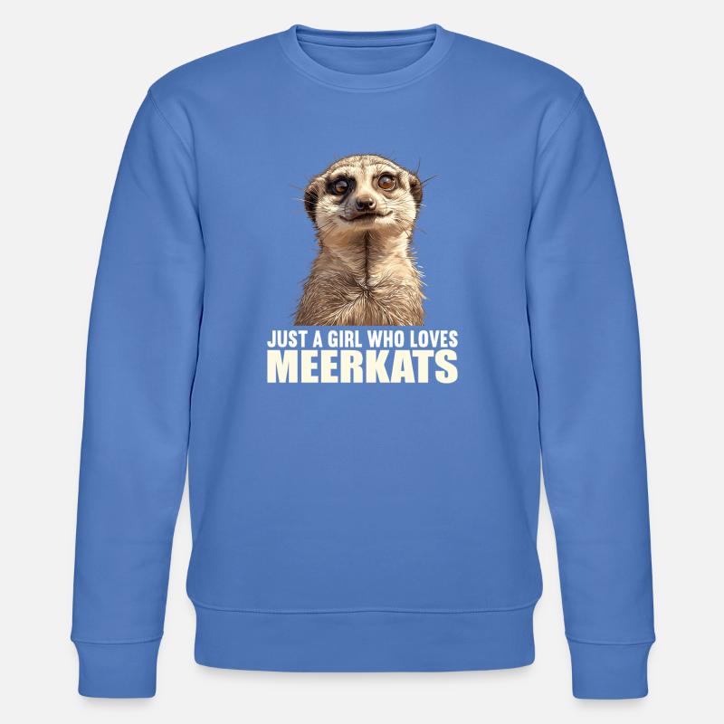 Meerkat Erdmännchen - Stanley/Stella Unisex Bio-Sweatshirt CHANGER  - Blau