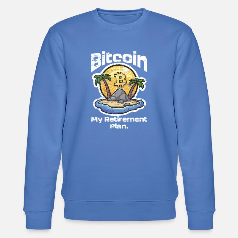 Plan Bitcoin - Stanley/Stella Unisex Bio-Sweatshirt CHANGER  - Blau