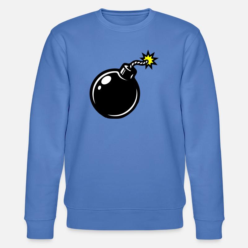 Bomb Comic - Stanley/Stella CHANGER Unisex Organic Sweatshirt - bright blue