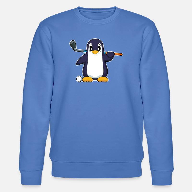 Pinguin Golf Golfschläger - Stanley/Stella Unisex Bio-Sweatshirt CHANGER  - Blau
