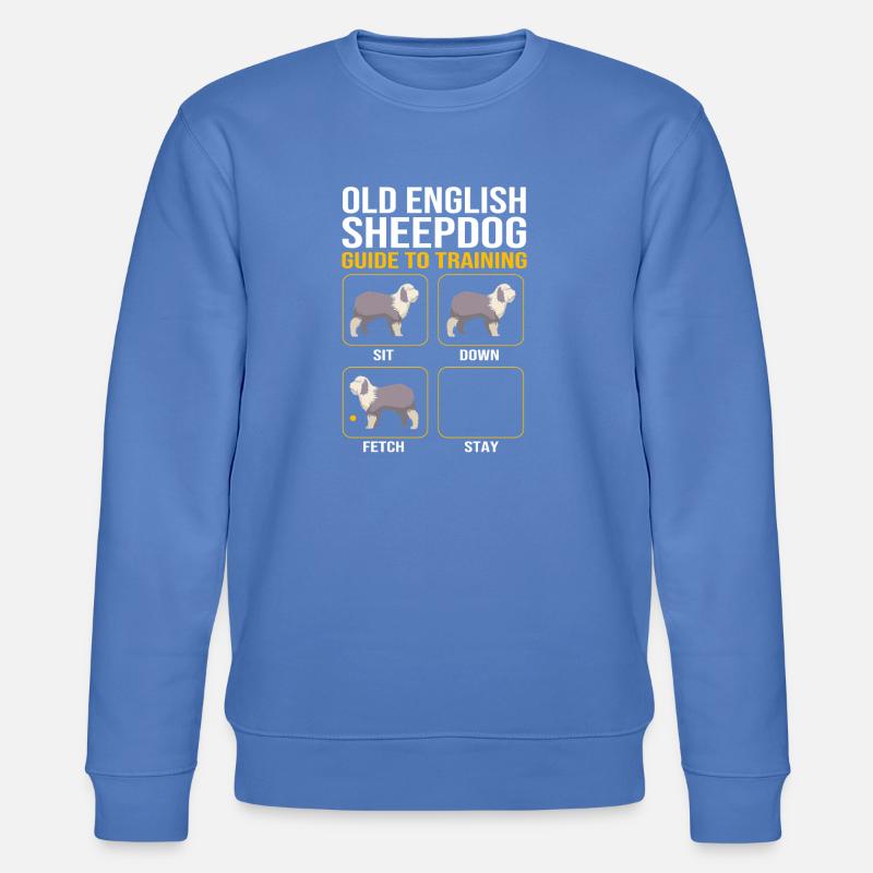 Englischer Schäferhund - Stanley/Stella Unisex Bio-Sweatshirt CHANGER - Blau