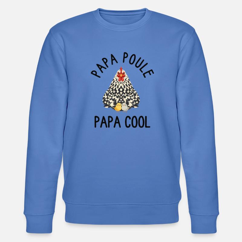 Daddy Hen Cool Daddy - Stanley/Stella Unisex Bio-Sweatshirt CHANGER - Blau
