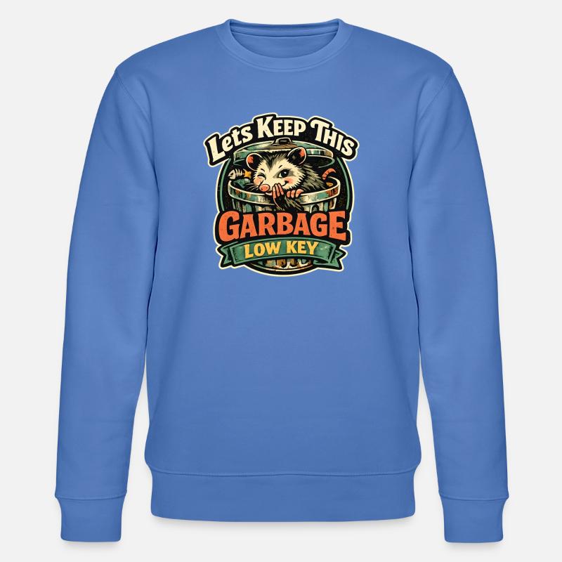Garbage Low Key Waschbär - Stanley/Stella Unisex Bio-Sweatshirt CHANGER - Blau