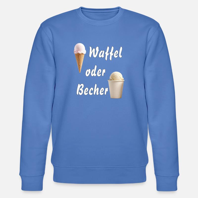 EIS WAFFEL ODER BECHER - Stanley/Stella Unisex Bio-Sweatshirt CHANGER - Blau