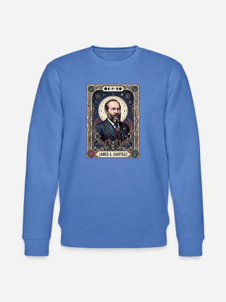 James A Tarotkarte - Stanley/Stella Unisex Bio-Sweatshirt CHANGER - Blau