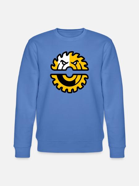 Circular Saw Mascot Logo - Stanley/Stella CHANGER Unisex Organic Sweatshirt - bright blue