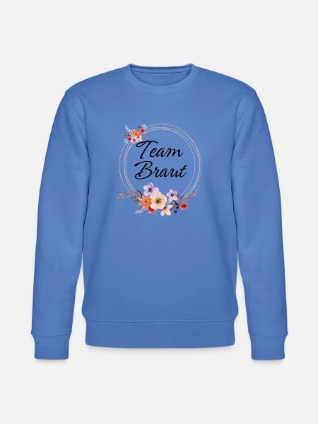 Team Braut Blumenkranz - Stanley/Stella Unisex Bio-Sweatshirt CHANGER - Blau