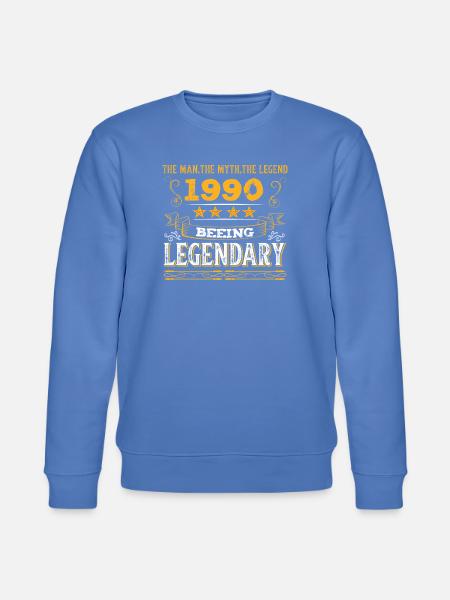 Birthday legendär 1990 - Stanley/Stella Unisex Bio-Sweatshirt CHANGER - Blau