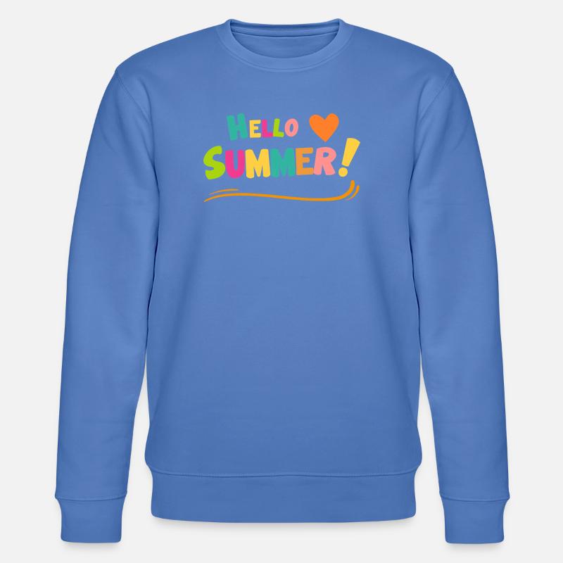 Hello Summer Farbexplosion - Stanley/Stella Unisex Bio-Sweatshirt CHANGER  - Blau