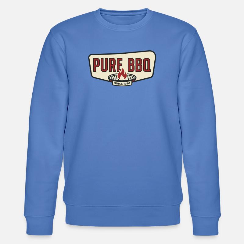 Pure Barbecue Retro Pitmaster Grill - Stanley/Stella Unisex Bio-Sweatshirt CHANGER  - Blau