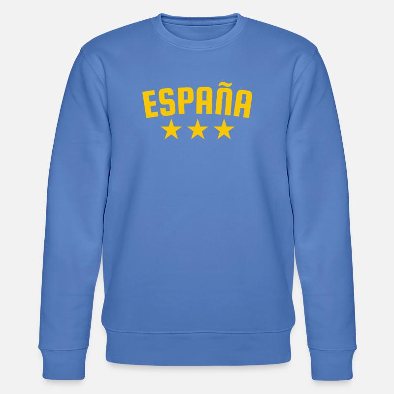 Spanien 3 Sterne Design Gelb - Stanley/Stella Unisex Bio-Sweatshirt CHANGER  - Blau