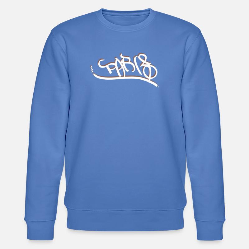 Design parisien de style graffiti - Sweat bio CHANGER Stanley/Stella Unisexe - bleu