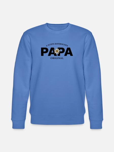 Bayerisches Original - Papa - Stanley/Stella Unisex Bio-Sweatshirt CHANGER  - Blau