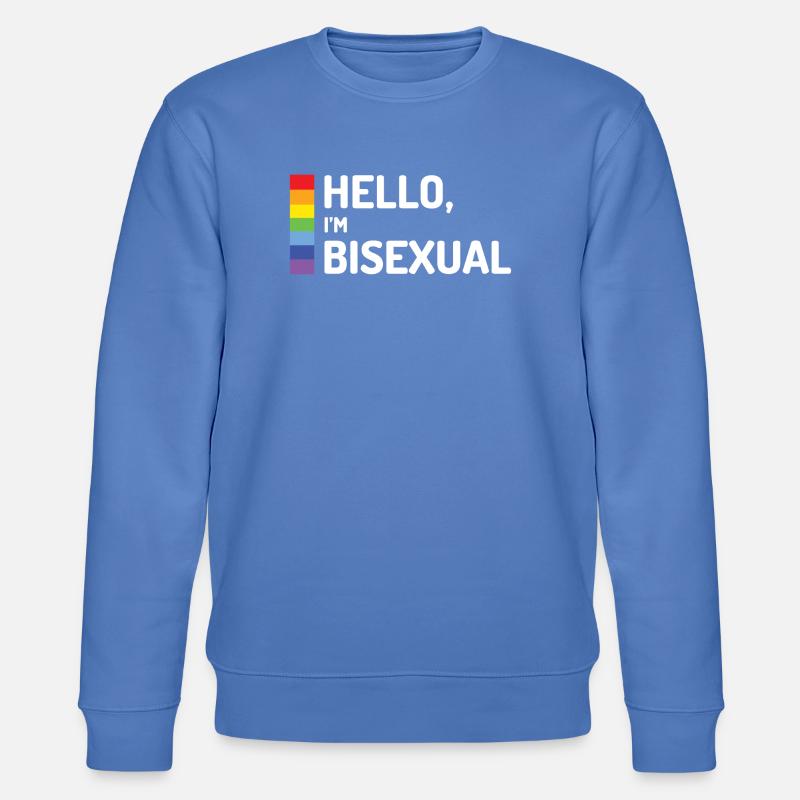 Hallo, ich bin bisexuell - Stanley/Stella Unisex Bio-Sweatshirt CHANGER  - Blau