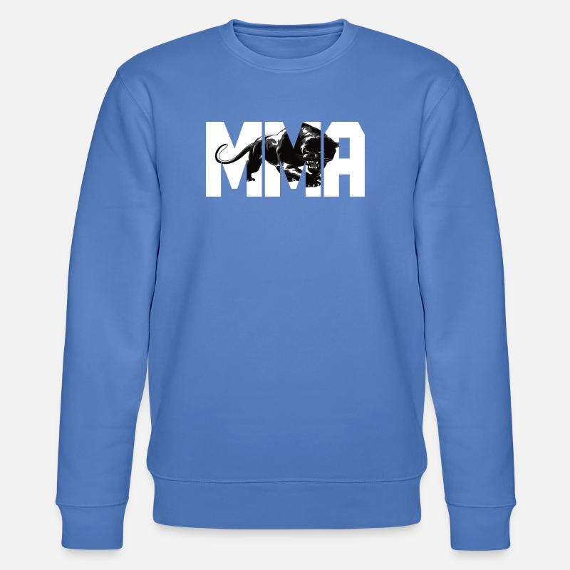 MMA Design mit einer Raubkatze - Stanley/Stella Unisex Bio-Sweatshirt CHANGER - Blau