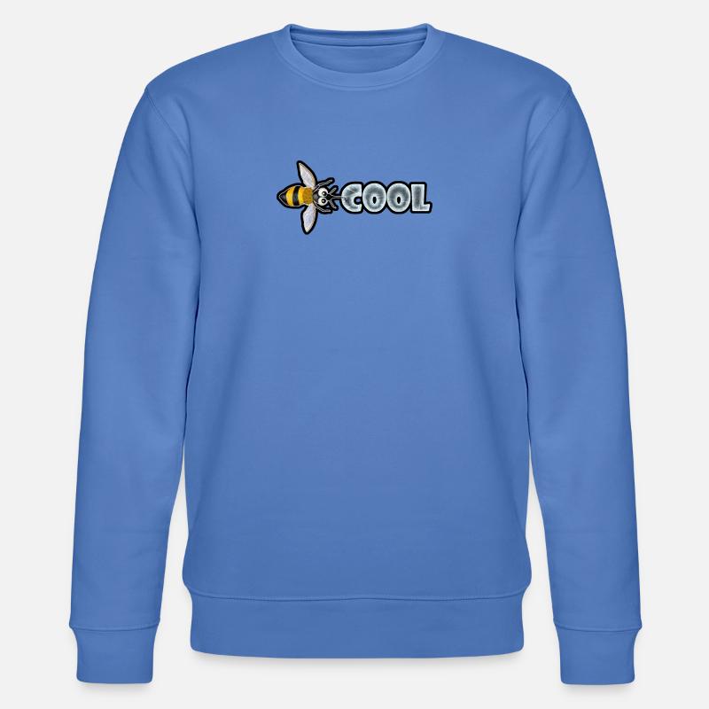 BEE COOL (horizontal) - Stanley/Stella Unisex Bio-Sweatshirt CHANGER  - Blau