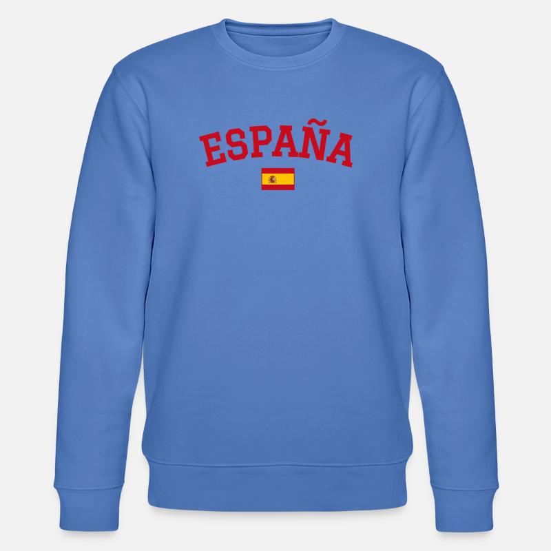 Drapeau espagnol : dessin rouge - Sweat bio CHANGER Stanley/Stella Unisexe - bleu