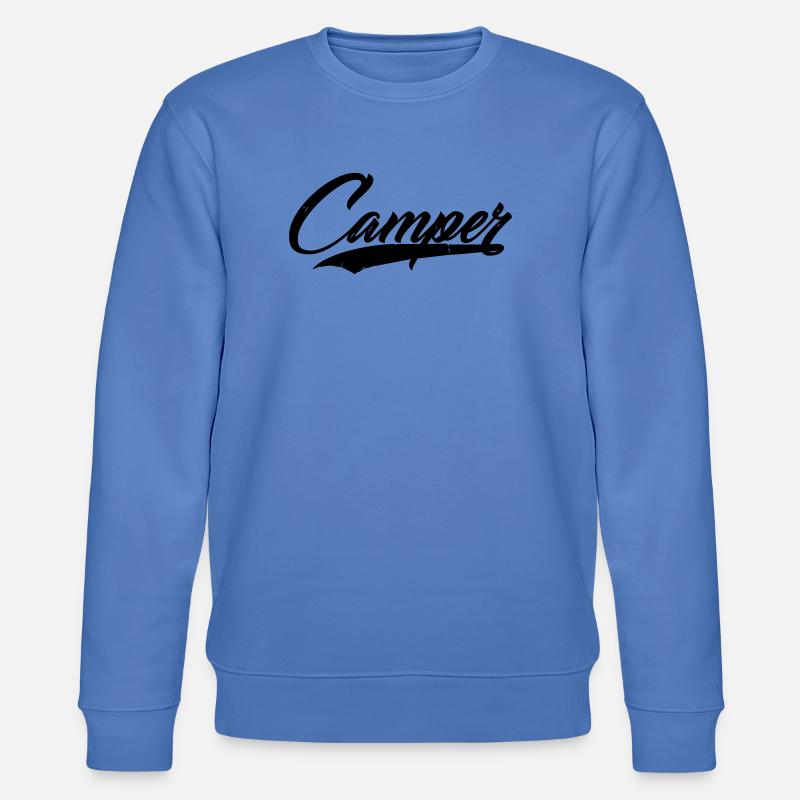 camping camp vacances wildniss berg autocollant - Sweat bio CHANGER Stanley/Stella Unisexe - bleu