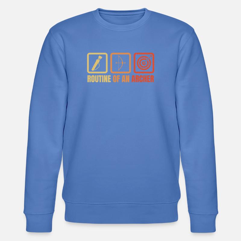 Archery routine - Stanley/Stella CHANGER Unisex Organic Sweatshirt - bright blue