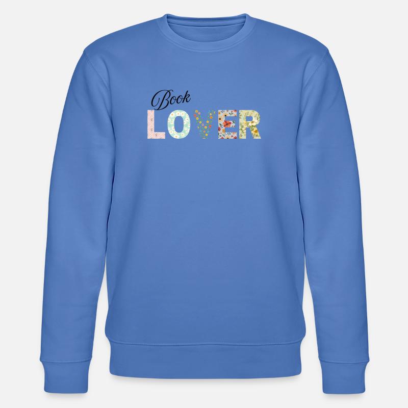 book lover - Stanley/Stella Unisex Bio-Sweatshirt CHANGER - Blau