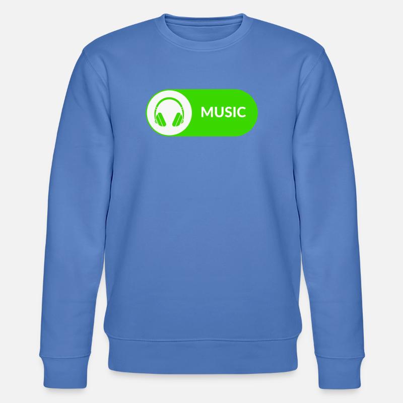 Music-Button - Stanley/Stella Unisex Bio-Sweatshirt CHANGER  - Blau