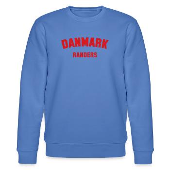 RANDERS Denmark Dänemark - Stanley/Stella Unisex Bio-Sweatshirt CHANGER  - Blau - Vorne - Nik (191cm) & Marisol (170cm)