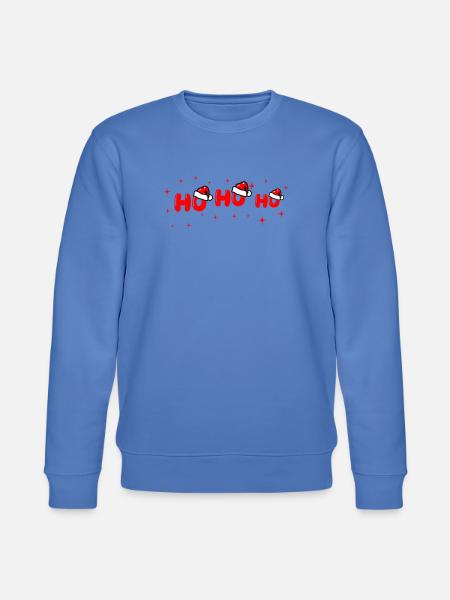 Ho Ho Ho Santa Lettering - Stanley/Stella CHANGER Unisex Organic Sweatshirt - bright blue