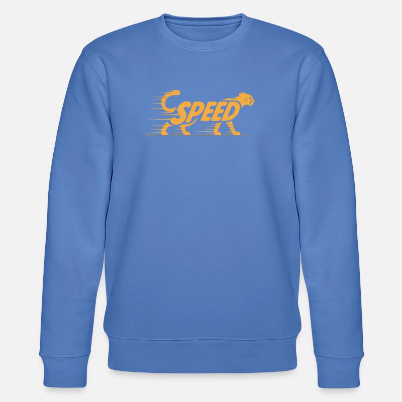 Cheetah Speed - Logo de chat cool - Sweat bio CHANGER Stanley/Stella Unisexe - bleu