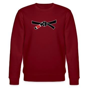 Ceinture noire - Ceinture noire - Sweat bio CHANGER Stanley/Stella Unisexe - bordeaux - Devant - Nik (191cm) & Marisol (170cm)